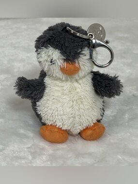 Jellycat Peanut Penguin Bag Charm Plush Keychain